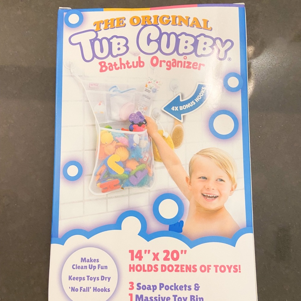 ♻️ Toddler bath organizer and toys